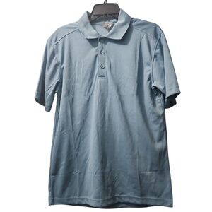 Clique Polo Shirt Moisture Wicking Athletic Golf Casual Blue Size‎